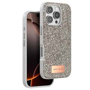 Onegif  İphone 16 Pro Max Bright Simli Kapak - Çöl Titanyum