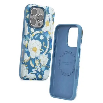 Onegif  İphone 16 Pro Flower Series Magsafe Kapak - Mavi
