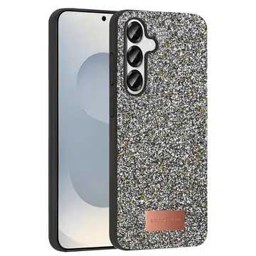 Onegif Samsung Galaxy S25 Bright Simli Kapak - Gümüş