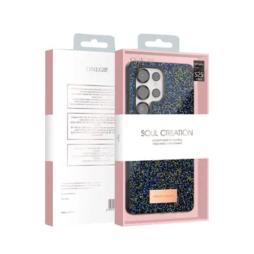 Onegif Samsung Galaxy S25 Ultra Bright Simli Kapak - Pembe