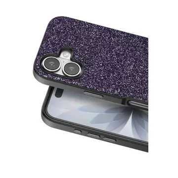 Onegif  İphone 17 Bright Simli Kapak - Derin Mor