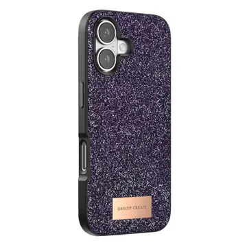 Onegif  İphone 17 Bright Simli Kapak - Derin Mor