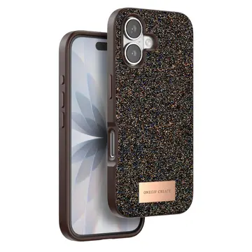 Onegif  İphone 17 Bright Simli Kapak - Gold