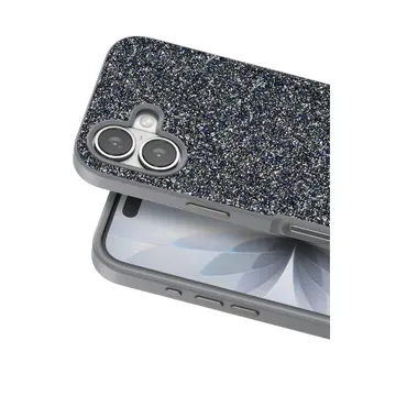 Onegif  İphone 17 Bright Simli Kapak - Gümüş
