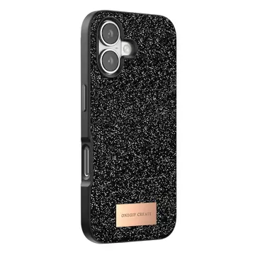 Onegif  İphone 17 Bright Simli Kapak - Siyah
