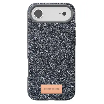 Onegif  İphone 17 Air Bright Simli Kapak - Gümüş