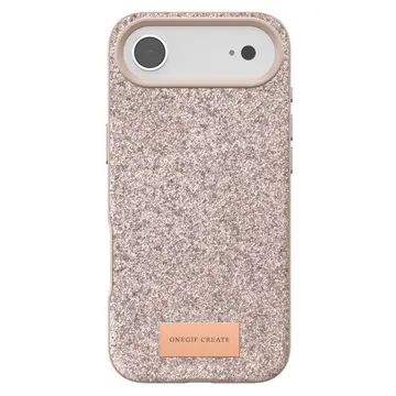 Onegif  İphone 17 Air Bright Simli Kapak - Pembe