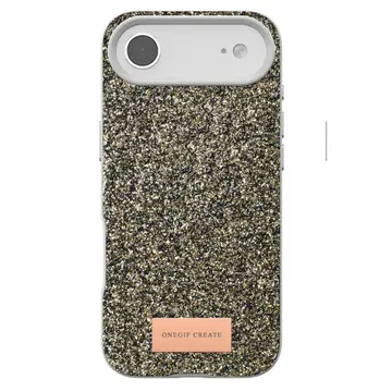 Onegif  İphone 17 Air Bright Simli Kapak - Çöl Titanyum