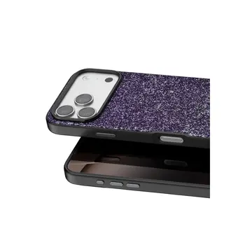 Onegif  İphone 17 Pro Max Bright Simli Kapak - Derin Mor