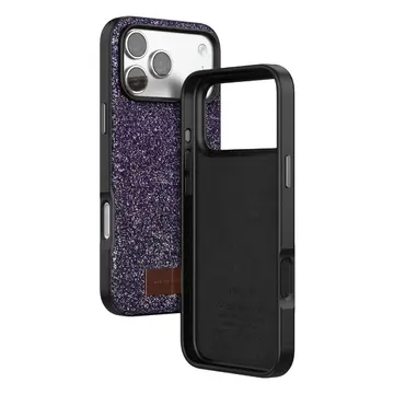 Onegif  İphone 17 Pro Max Bright Simli Kapak - Derin Mor