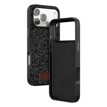 Onegif  İphone 17 Pro Max Bright Simli Kapak - Siyah