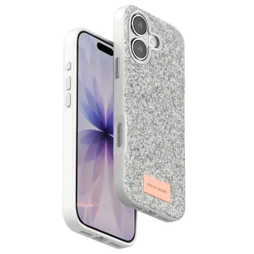 Onegif  İphone 17 Bright Simli Kapak - Beyaz
