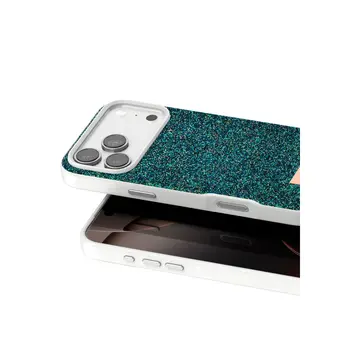 Onegif  İphone 17 Pro Max Bright Simli Kapak - Koyu Yeşil
