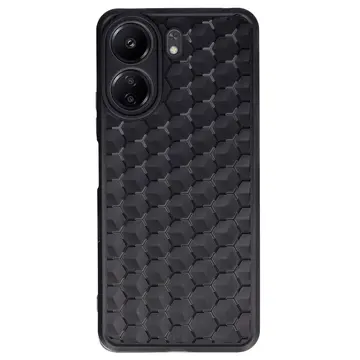 Xiaomi Redmi 13c Kılıf Petek Silikon Kapak - Siyah