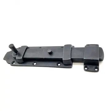 Antika Tarz Dekoratif Pirinç Yassı Kapı Sürgüsü - 35x145 Mm, Oksit