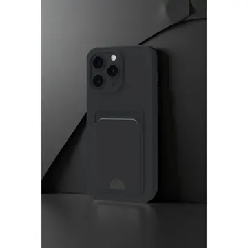 İphone 16 Plus Kılıf Kelvin Kartvizitli Silikon - Lacivert