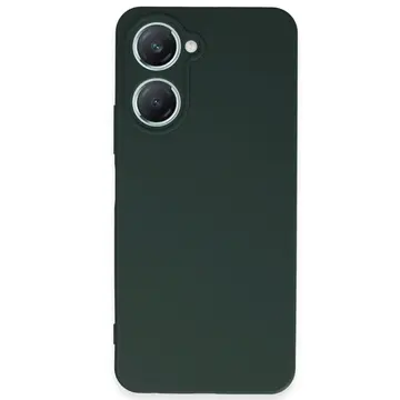 Vivo Y18 Kılıf First Silikon - Koyu Yeşil