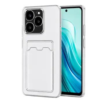 Realme C61 Kılıf Kart Şeffaf Silikon - Şeffaf