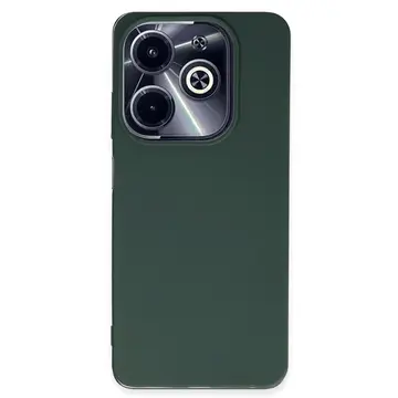 İnfinix Hot 40i Kılıf First Silikon - Koyu Yeşil