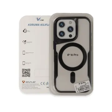 İphone 16 Pro Kılıf Boyi Magsafe Silikon Kapak - Siyah