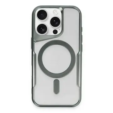 İphone 16 Pro Max Kılıf Boyi Magsafe Silikon Kapak - Yeşil