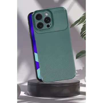 İphone 16 Pro Max Kılıf Auto Focus Karbon Kapak - Lacivert