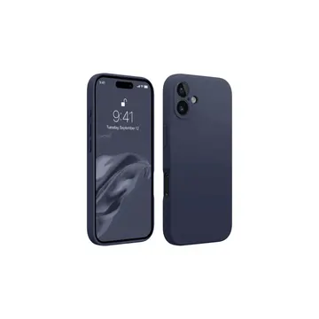 İphone 16 Plus Kılıf First Silikon - Lacivert