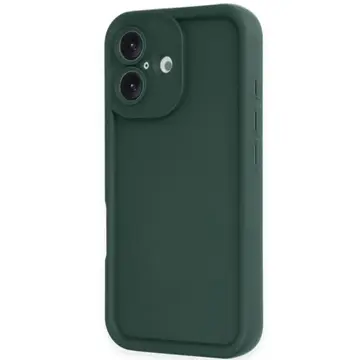 İphone 16 Kılıf Viera Silikon - Koyu Yeşil