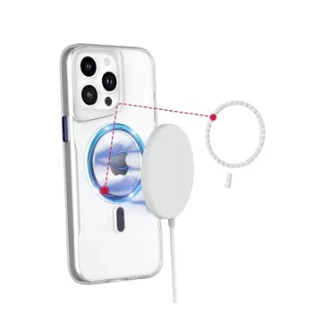 İphone 16 Plus Kılıf Pc Poso Magsafe Kapak - Şeffaf