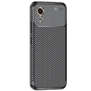 Samsung Galaxy Xcover 7 Kılıf Auto Focus Karbon Kapak - Siyah
