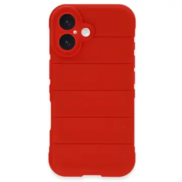 İphone 16 Plus Kılıf Optimum Silikon - Kırmızı