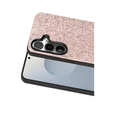 Onegif Samsung Galaxy S25 Bright Simli Kapak - Pembe