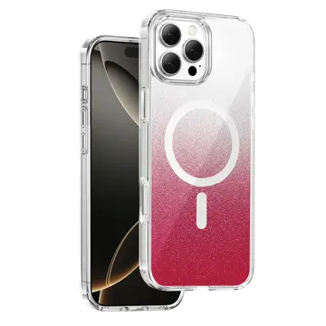 Onegif  İphone 16 Pro Max Sora Simli Magsafe Kapak - Kırmızı