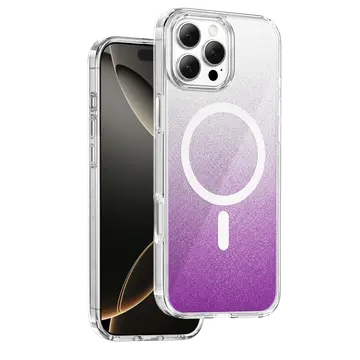Onegif  İphone 16 Pro Max Sora Simli Magsafe Kapak - Mor