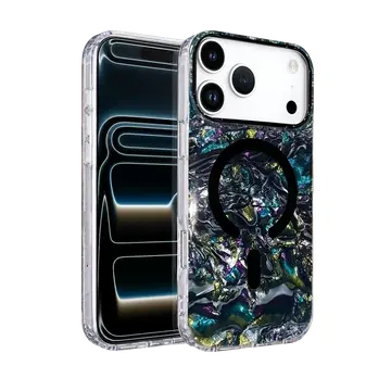 Onegif  İphone 17 Pro Mila Dalgalı Magsafe Kapak - Lacivert