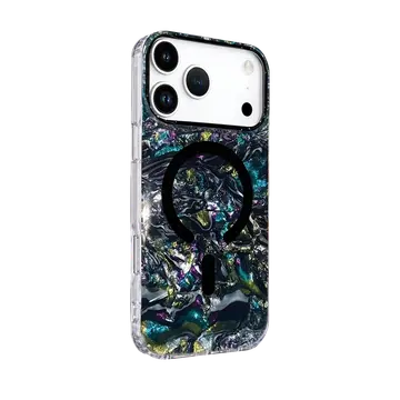 Onegif  İphone 17 Pro Mila Dalgalı Magsafe Kapak - Lacivert