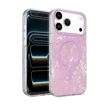 Onegif  İphone 17 Pro Max Mila Dalgalı Magsafe Kapak - Lila