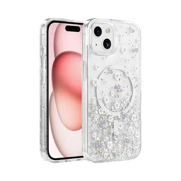 Onegif  İphone 14 Misk Simli Magsafe Kapak - Desen 2