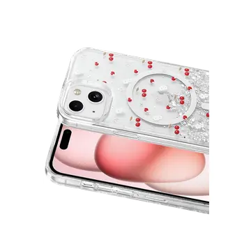 Onegif  İphone 15 Misk Simli Magsafe Kapak - Desen 5