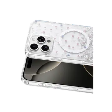 Onegif  İphone 16 Pro Max Misk Simli Magsafe Kapak - Desen 1