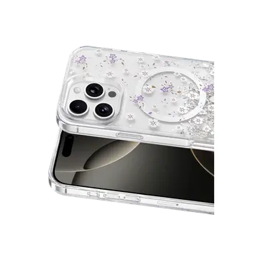 Onegif  İphone 16 Pro Max Misk Simli Magsafe Kapak - Desen 2