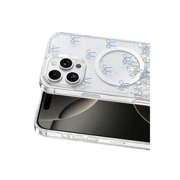 Onegif  İphone 16 Pro Max Misk Simli Magsafe Kapak - Desen 3