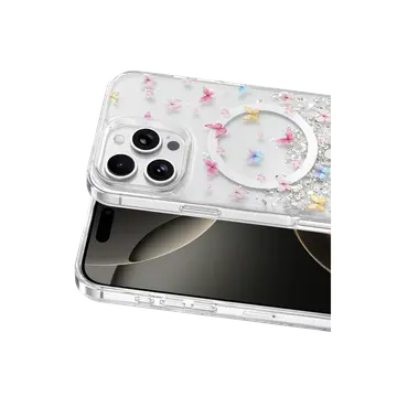 Onegif  İphone 16 Pro Max Misk Simli Magsafe Kapak - Desen 4
