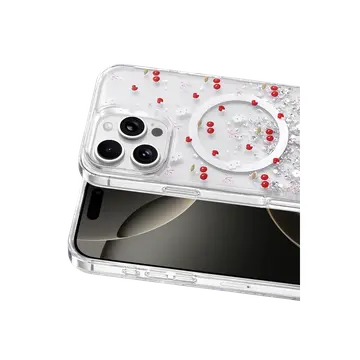 Onegif  İphone 16 Pro Max Misk Simli Magsafe Kapak - Desen 5
