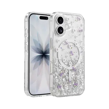 Onegif  İphone 17 Misk Simli Magsafe Kapak - Desen 2