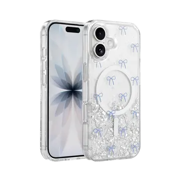 Onegif  İphone 17 Misk Simli Magsafe Kapak - Desen 3