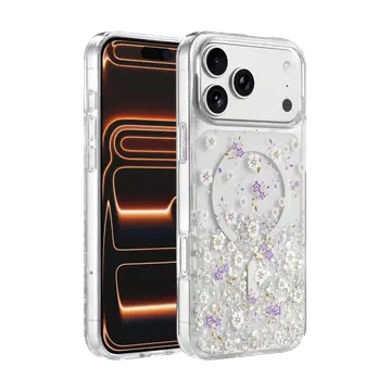 Onegif  İphone 17 Pro Misk Simli Magsafe Kapak - Desen 2