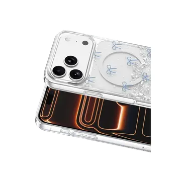 Onegif  İphone 17 Pro Misk Simli Magsafe Kapak - Desen 3
