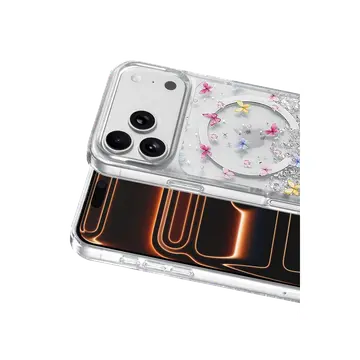 Onegif  İphone 17 Pro Misk Simli Magsafe Kapak - Desen 4