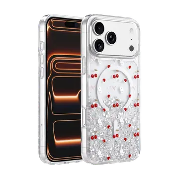 Onegif  İphone 17 Pro Misk Simli Magsafe Kapak - Desen 5
